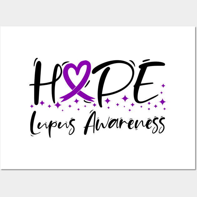 Hope Lupus Awareness Wall Art by Geek-Down-Apparel